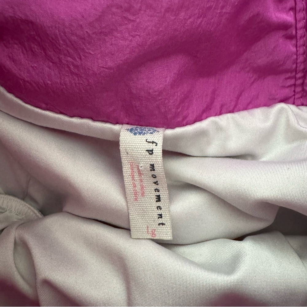 SOLD Free People Movement Way Home Short High Rise Smocked Waist Purple Large - Picture 6 of 8